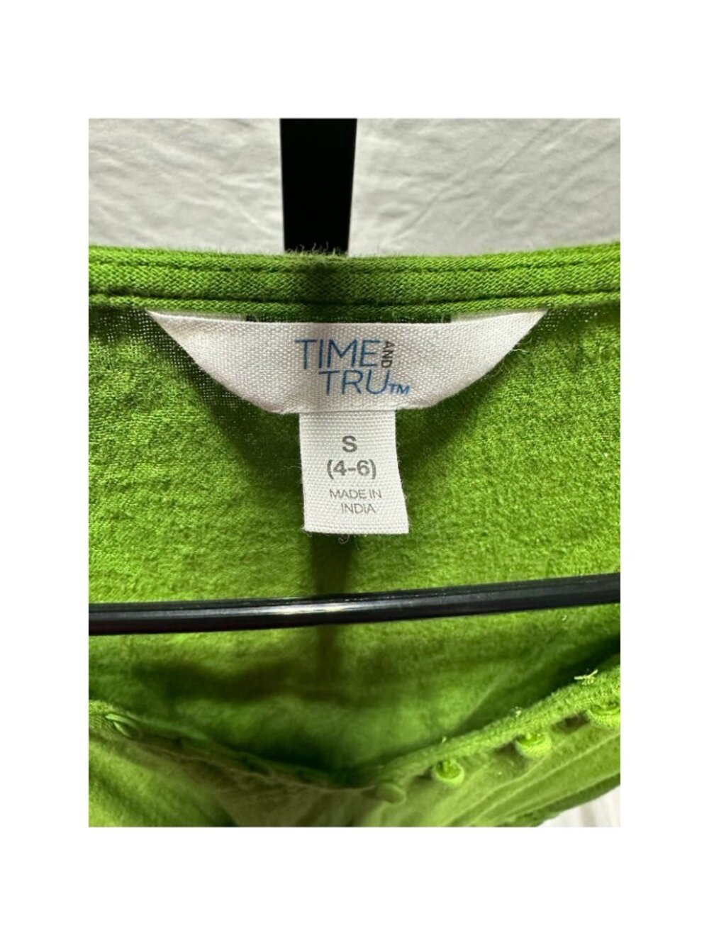 Time & Tru Womens Size S Green Sleeveless Boho Dress Gauze Tiered Pockets - Picture 3 of 6